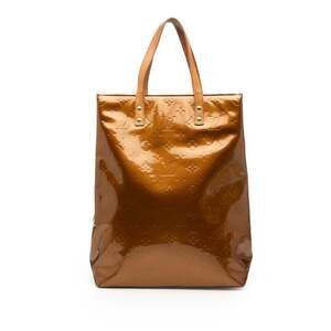 LOUIS VUITTON Authentic Brown Monogram Leather Tote Bag